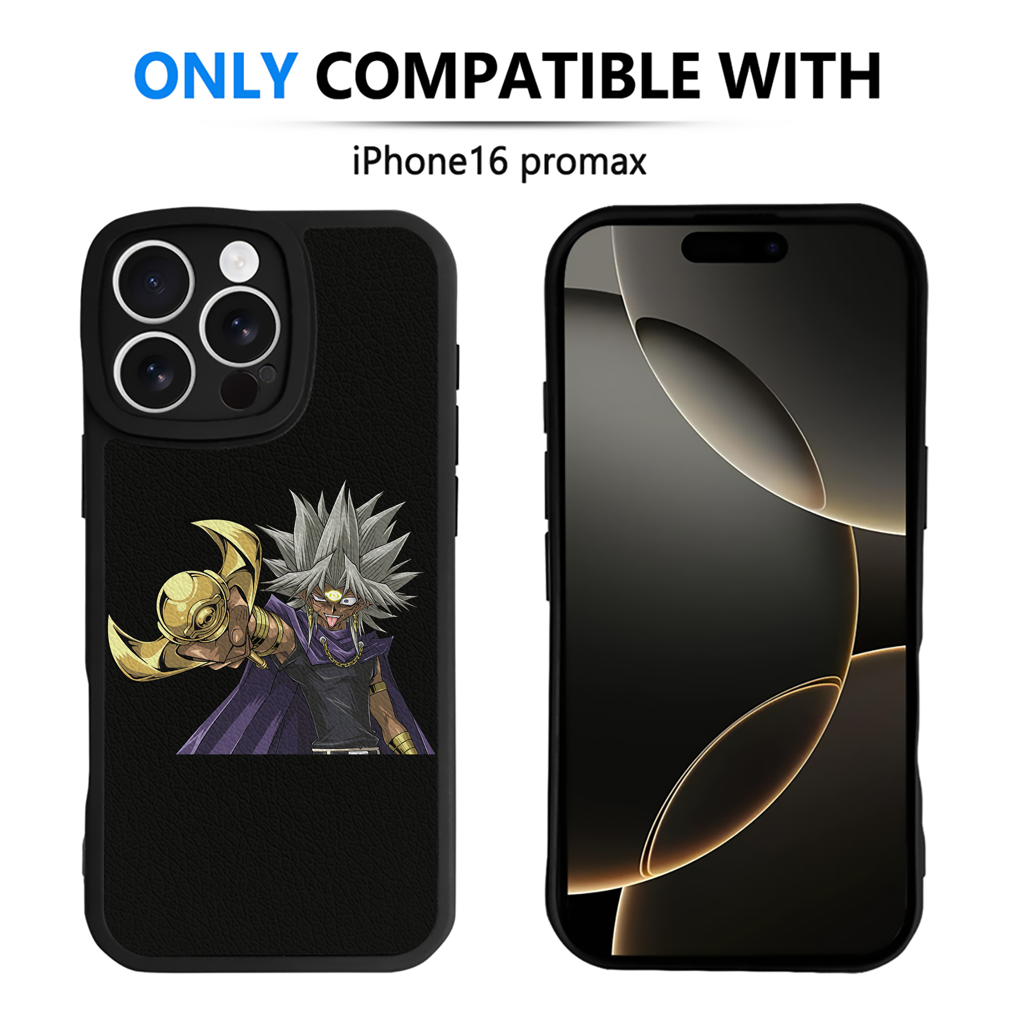 遊☆戯☆王 Yu-Gi-Oh! 【iPhone 16シリーズ対応】シリコンスマホケース（レザー調） 材質：シリコン